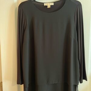 Michael Michael Kors Black Long Sleeve Blouse